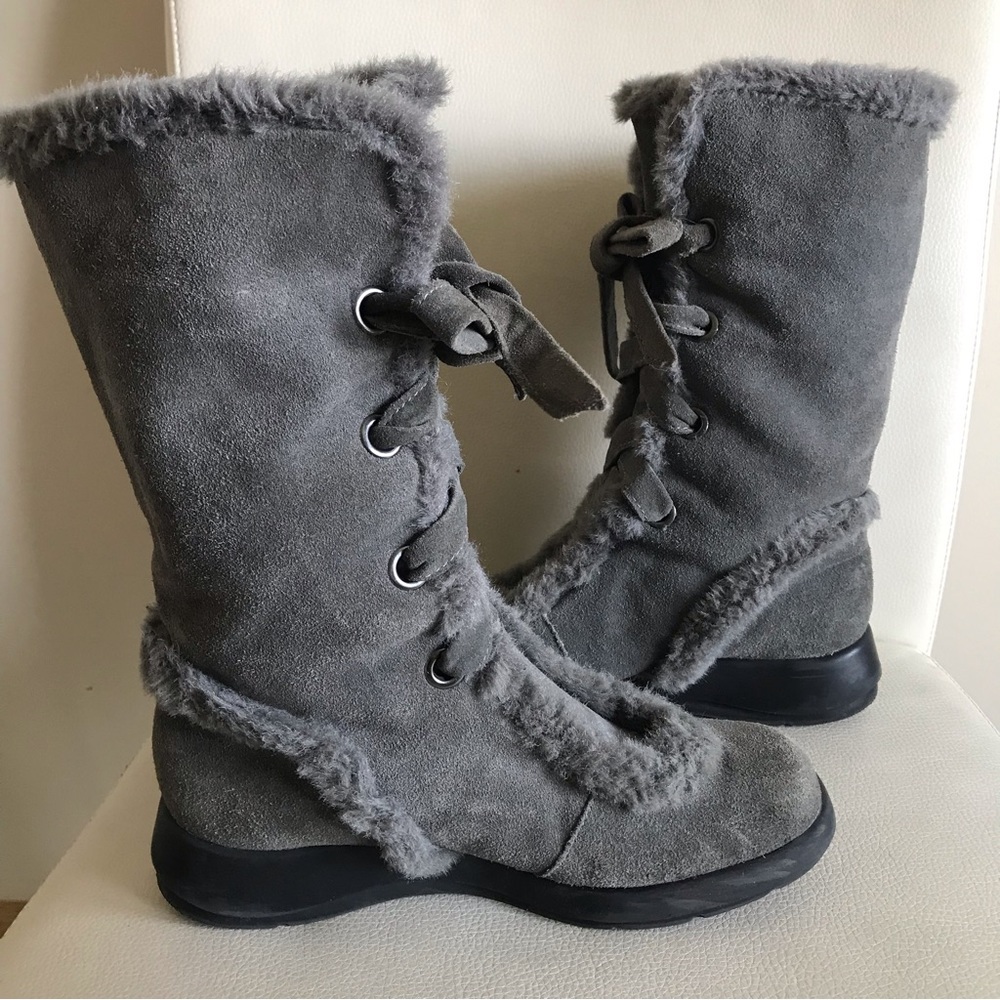 AEROSOLES Gray Winter Boots